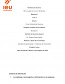 Actividad de aprendizaje 1. Sistemas de Información