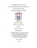 VIOLENCIA FAMILIAR EN EL PERÚ