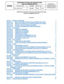 ESPECIFICACIONES TECNICAS DE ARQUITECTURA EDIFICIO ADMINISTRATIVO. Página 1