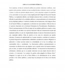 ETICA Y LA FUNION PÚBLICA