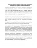 DERECHOS HUMANOS Y DERECHO INTERNACIONAL HUMANITARIO