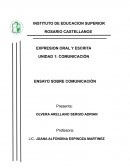 ENSAYO SOBRE COMUNICACIÓN