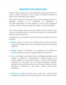 IDENTIDAD DEL MEXICANO