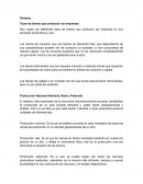 Tipos de bienes que producen las empresas
