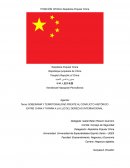 SOBERANÍA Y TERRITORIALIDAD FRENTE AL CONFLICTO HISTÓRICO ENTRE CHINA Y TAIWÁN A LA LUZ DEL DERECHO INTERNACIONAL
