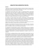 Arquitectura generativa fractal