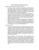 Análisis de alternativas de inversión