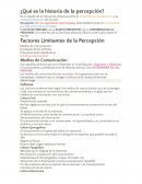 Historia de la Percepción