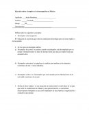 Ejercicio sobre el empleo y la desocupación en México