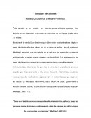 Toma de decisiones. Modelo occidental y modelo oriental