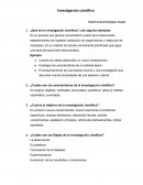 ¿Qué es la investigación científica?