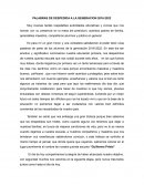 PALABRAS DE DESPEDIDA A LA GENERACION 2016-2022