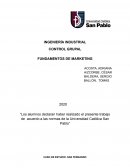 CASO DE ESTUDIO: SAN FERNANDO. FUNDAMENTOS DE MARKETING