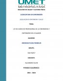 LEY DE EJERCICIO PROFESIONAL DE LA ENFERMERA Y ENFERMERO DEL ECUADOR