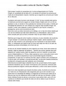 Ensayo sobre cortos de Charles Chaplin