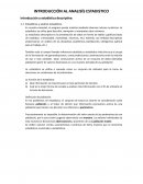 INTRODUCCIÓN AL ANALISÍS ESTADISTICO