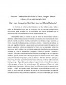 Discurso Celebración del día de la Tierra