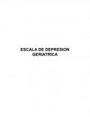 ESCALA DE DEPRESION GERIATRICA