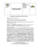 INFORME DE VALORACIÓN PSICOLOGICA INICIAL