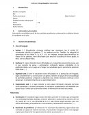 Informe Psicopedagógico intermedio
