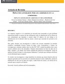 Impactos generados por los aerosoles en la atmósfera