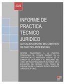 Informe de Practica de Asistente Jurídico