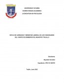 ESTILO DE LIDERAZGO Y BIENESTAR LABORAL DE LOS FUNCIONARIOS DEL CUERPO DE BOMBEROS DEL MUNICIPIO TRUJILLO