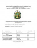 AUDITORIA A LA UNIDAD DE ABASTECIMIENTO EN EL PROCESO DE ADQUISICIONES