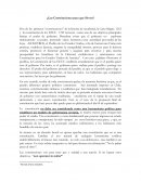 ¿Las Constituciones para que Sirven?