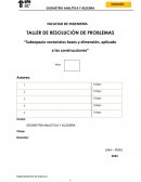 Subespacio vectoriales bases y dimensión, aplicado a las construcciones