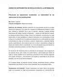 DISEÑO DE INSTRUMENTOS DE RECOLECCIÓN DE LA INFORMACIÓN