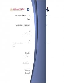 Reporte Decisión marking styles and the use of heurisitcs in decision making. Página 1