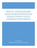 Investigaación sobre riesgos y beneficios dentro de los grupos de compra y venta
