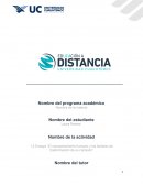 COMPORTAMIENTO HUMANO Y FACTORES DE TRANSFORMACIÓN DE SU CONTEXTO