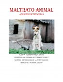 MALTRATO ANIMAL abandono de mascotas