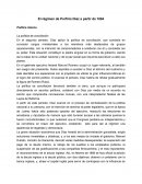 El régimen de Porfirio Díaz a partir de 1884