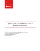 Ajuste de circuito de nivelación por mínimos cuadrado