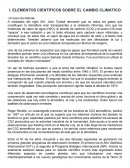 ELEMENTOS CIENTÍFICOS SOBRE EL CAMBIO CLIMÁTICO
