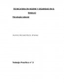 TECNICATURA EN HIGIENE Y SEGURIDAD EN EL TRABAJO