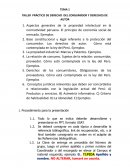 TALLER PRÁCTICO DE DERECHO DEL CONSUMIDOR Y DERECHOS DE AUTOR