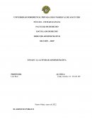 ENSAYO LA ACTIVIDAD ADMINISTRATIVA