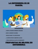 PROPUESTAS DE MEJORA EN ENFERMERIA