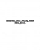 Modelos en la relación familiar y relación familia- escuela