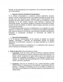 Resumen del tema de Sistema Presupuestario