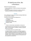 Fidelización de clientes