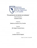 Procedimiento de trámite de incidentes