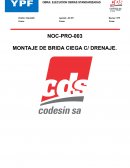 MONTAJE DE BRIDA CIEGA C/ DRENAJE