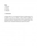 Costos y presupuestos empresa Uniacc S.A