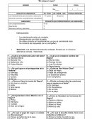 Control de Lectura “Mi amigo el negro"