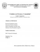 Cuidado a la persona y comunidad . Cuadro Comparativo